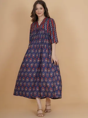 Purple floral dress
