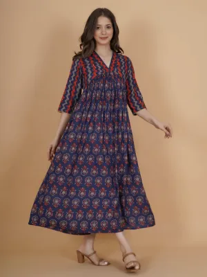 Purple floral dress