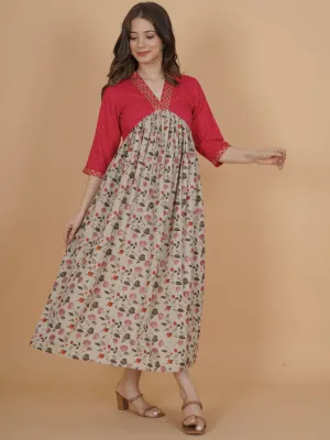 floral maxi dress
