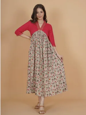 floral maxi dress