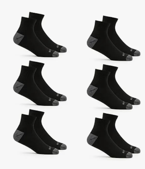 Product Fruit of the Loom Men's Dual Defense Ankle Socks, Odor Protection with Half Cushion, Multi-Packs Image