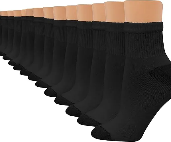 Product Hanes Women's Crew, Ankle, and No-Show Moisture-Wicking Cushioned Athletic Socks Image